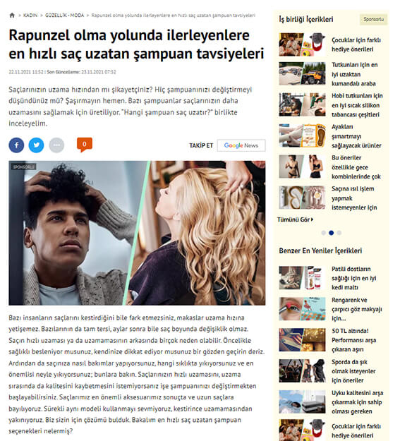 Rapunzel olma yolunda ilerleyenlere en hızlı saç uzatan şampuan tavsiyeleri